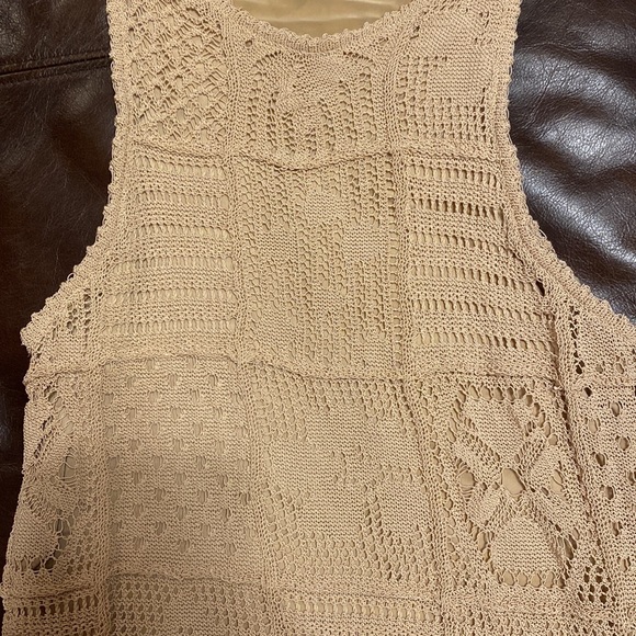 Zara sleeveless midi lace dress with underlay slip - Picture 5 of 14